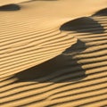 Harmonious design, typical of desert landscapes where wind continuously Royalty Free Stock Photo
