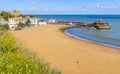 Golden sand of Viking Bay Broadstairs, Thanet, Kent,