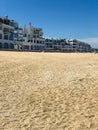 Golden sands of Martil beach Royalty Free Stock Photo