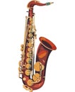 golden saxophone design