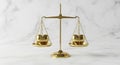 Golden Scale Balance Justice Equality Royalty Free Stock Photo