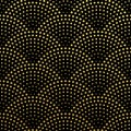 Golden scales seamless pattern vector background Royalty Free Stock Photo