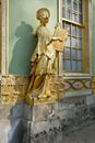 Golden sculpture at the chinese house in Sanssouci park in Potsdam, Germany