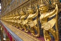 Golden sculptures in the Golden Palace in Bangkok