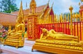 Reclining Buddha in Wat Phra That Doi Suthep temple, Chiang Mai, Thailand Royalty Free Stock Photo