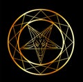 Golden seal of Baphomet