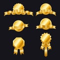 Luxury golden badges