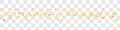 Golden Sequin Modern Vector Panoramic Transparent