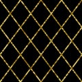 Golden Sequin Seamless Pattern. Luxury Retro Background