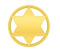 Golden sheriff star