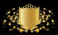 Golden shield Royalty Free Stock Photo