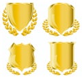 Golden shield Royalty Free Stock Photo