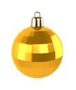 Golden Shine Christmas Ball Royalty Free Stock Photo