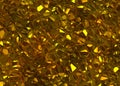 Golden shining crystal relief texture