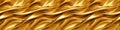 Golden shiny satin silk swirl wave background banner panorama long - Abstract gold textile fabric material,AI Royalty Free Stock Photo