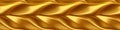 Golden shiny satin silk swirl wave liquid background banner panorama long, seamless pattern - Abstract gold, AI Royalty Free Stock Photo