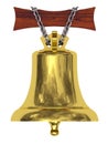 Golden ship's bell