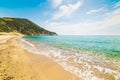 Golden shore in Solanas Royalty Free Stock Photo