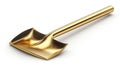 Golden shovel, studio shot, white background, success concept Royalty Free Stock Photo