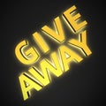 Golden sign Give Away