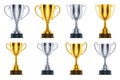 Golden and silver cup awards, champion trophy prizes