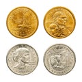 Golden & silver dollar coin