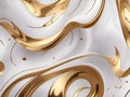 golden silver futuristic marble doodle background