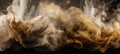 Golden and silver wave cloud. The smoke color spreads harmoniously Royalty Free Stock Photo