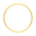 Golden Simple Circular, Ring Frame Design.