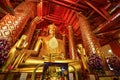 Golden Sitting Buddha at Wat Phanan Choeng