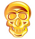 Golden skull