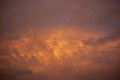 Golden sky sunrise dramatic beautiful landscape view. Dawn sky gold dusk time cloudscape with sunlight. Dramatic sunset scenic Royalty Free Stock Photo