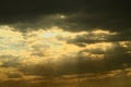 Golden Sky - Sunset Royalty Free Stock Photo