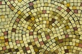 Golden smalt on the mosaic panel Royalty Free Stock Photo
