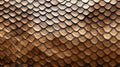 Golden snake skin texture, close-up
