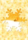 Golden snowflake