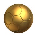 Golden soccer ball