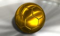 Golden Soccer ball football Royalty Free Stock Photo