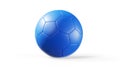 Golden soccer ball isolated on white background 3d render