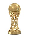 Golden soccer trophy Royalty Free Stock Photo