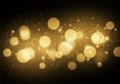 Golden Soft Glow Bokeh Abstract Background Royalty Free Stock Photo