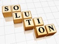 Golden solution 2 Royalty Free Stock Photo