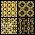 Golden spanish traditional kitchen tiles