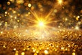 Golden Sparkle Burst Background A Captivating Energy Design for Stunning Visuals and Creative Projects Royalty Free Stock Photo
