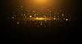 Golden Sparkle Light Accent Abstract Background Royalty Free Stock Photo