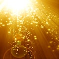 Golden sparkling background