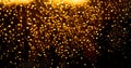 Golden sparkling bokeh Royalty Free Stock Photo