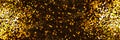 Golden sparkling Christmas abstract background. Festive concept. Texture Gold glitter Royalty Free Stock Photo