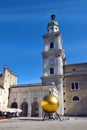 Golden Sphere at the Kapitelplatz Square, Salzburg