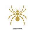 Golden spider symbol